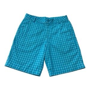 Puma Turquoise Checkered Men's Shorts